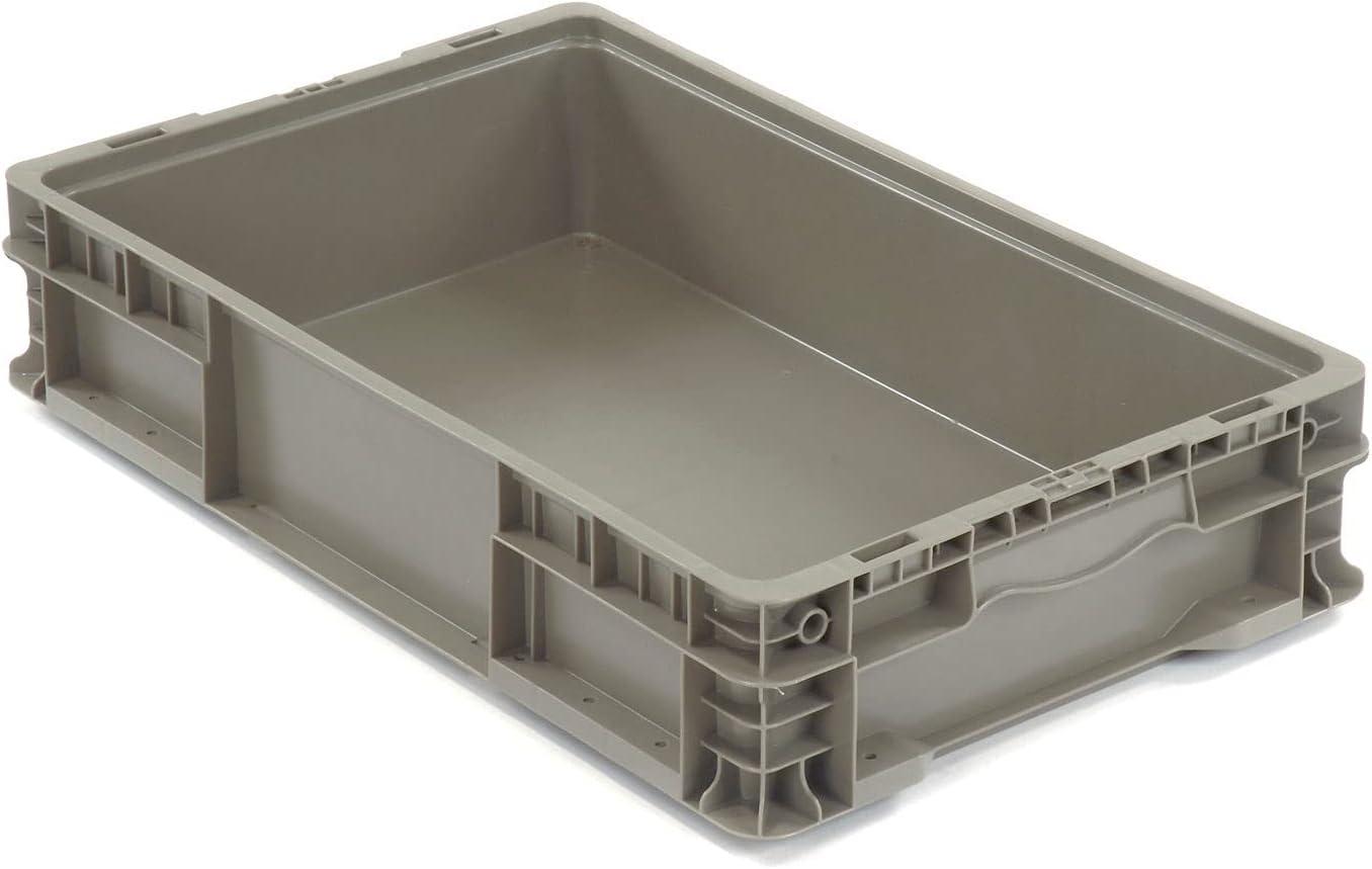 Quantum Storage Systems Stacker Straight Wall Container, 24"L X 15"W X 5"H, Up To 175 Lbs.
