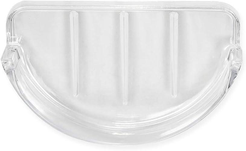 EZ-FLO Clear Replacement Bathroom Plastic Soap Dish, 15204 C45