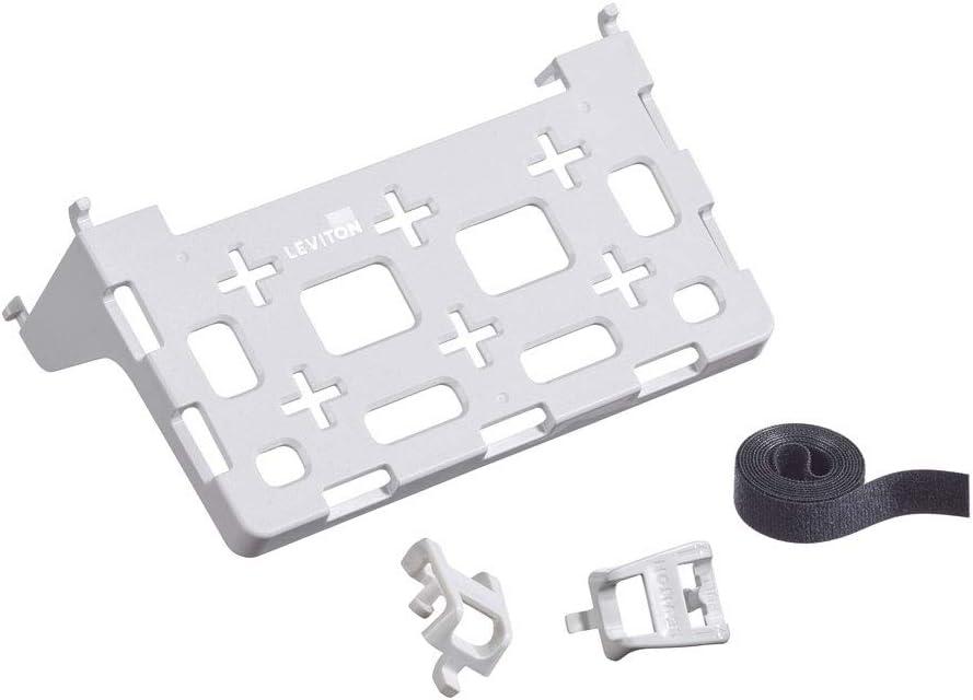 White Polycarbonate Universal Network Device Shelf Bracket