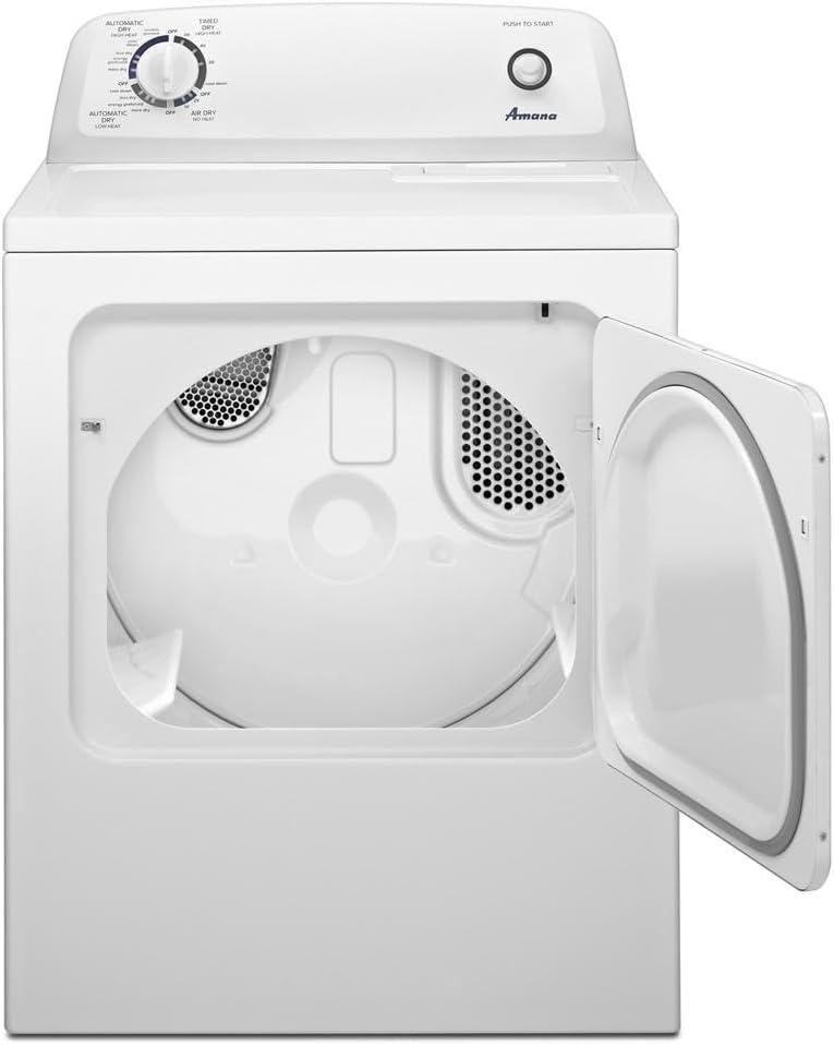 Amana 6.5 cu ft 240 mV White Electric Automatic Dryer