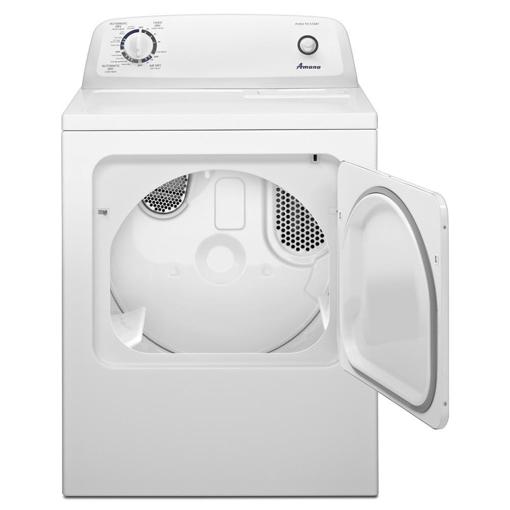 Amana 6.5 cu ft 240 mV White Electric Automatic Dryer