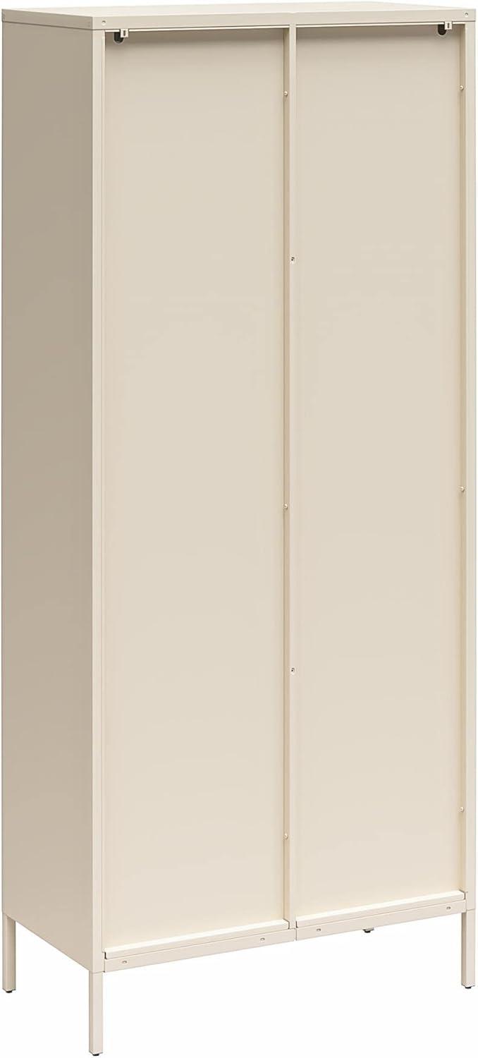 Luna 72.88'' Tall Accent Cabinet with Fluted Glass