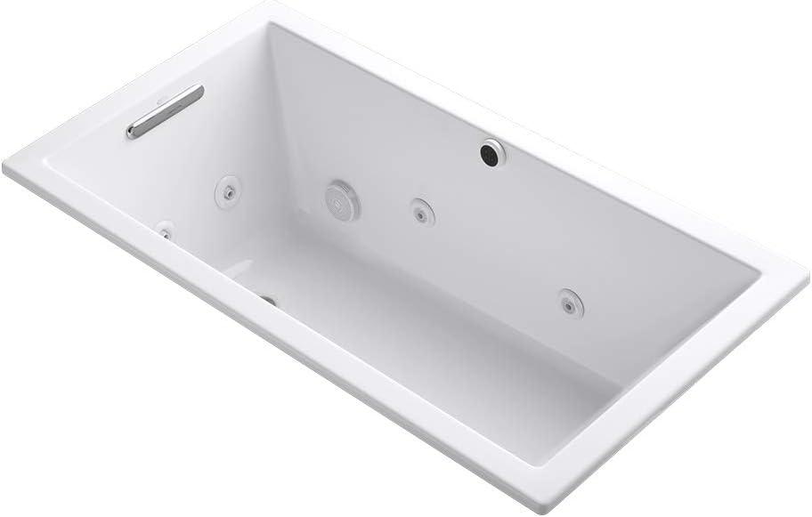 60" x 32" Drop In Whirlpool Acrylic Bathtub with Heater