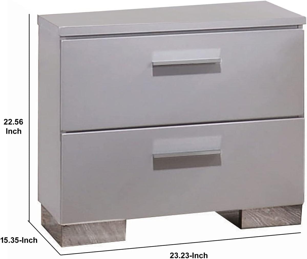 Arundhati 2 - Drawer Nightstand in White