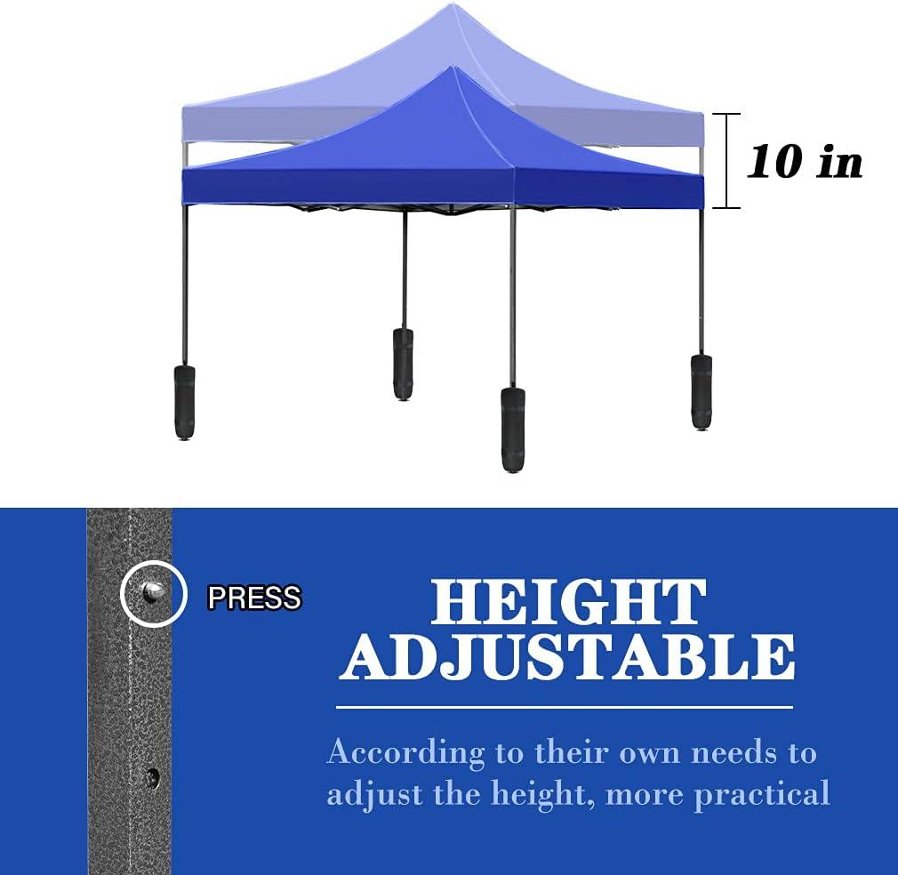 YRLLENSDAN Pop Up Canopy 10x10, Pop Up Tents for Parties 10x10 Outdoor Canopy Pop Up Tent Canopy Waterproof Canopy UV Protection Shade Tent for Backyard Popup Tent 10x10, Blue