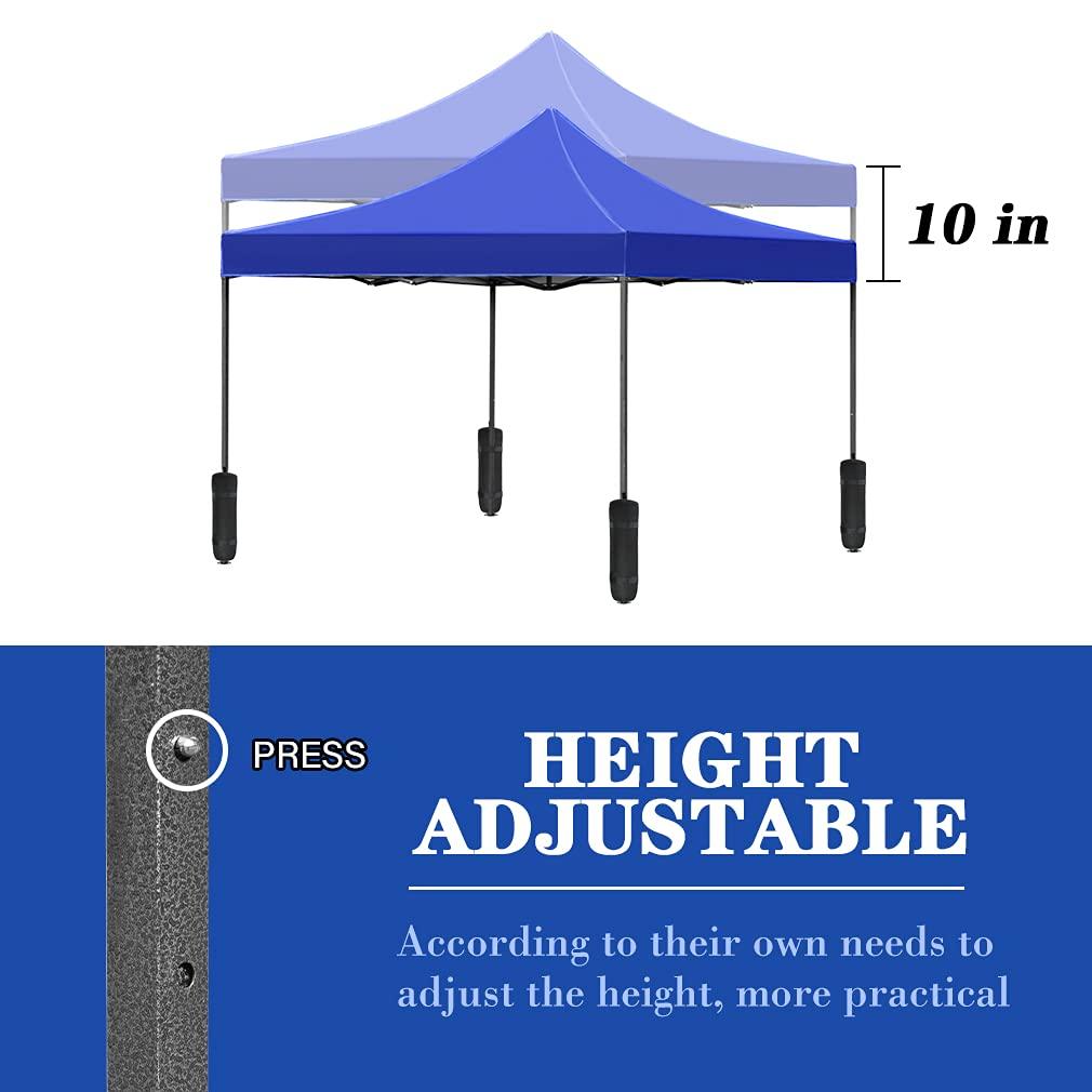 YRLLENSDAN Pop Up Canopy 10x10, Pop Up Tents for Parties 10x10 Outdoor Canopy Pop Up Tent Canopy Waterproof Canopy UV Protection Shade Tent for Backyard Popup Tent 10x10, Blue