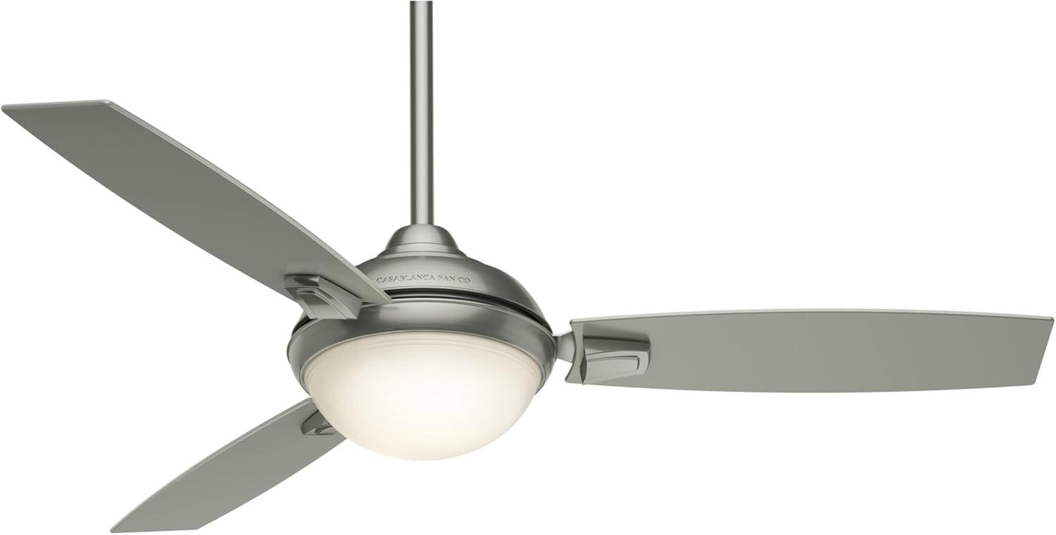 54" Verse 3 - Blade Outdoor Standard Ceiling Fan with Pull Chain and Light Kit Included