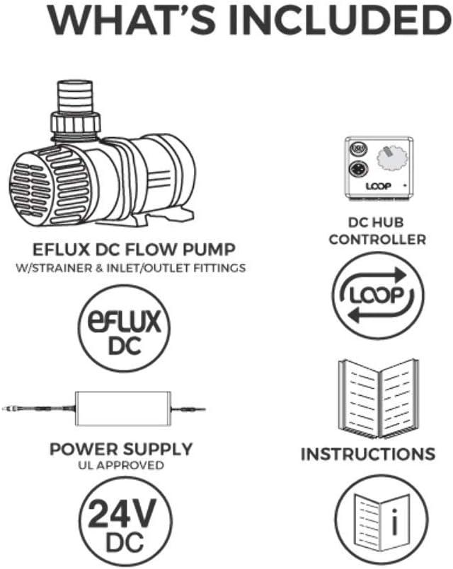 Blue and Black Submersible DC Flow Pump with Control