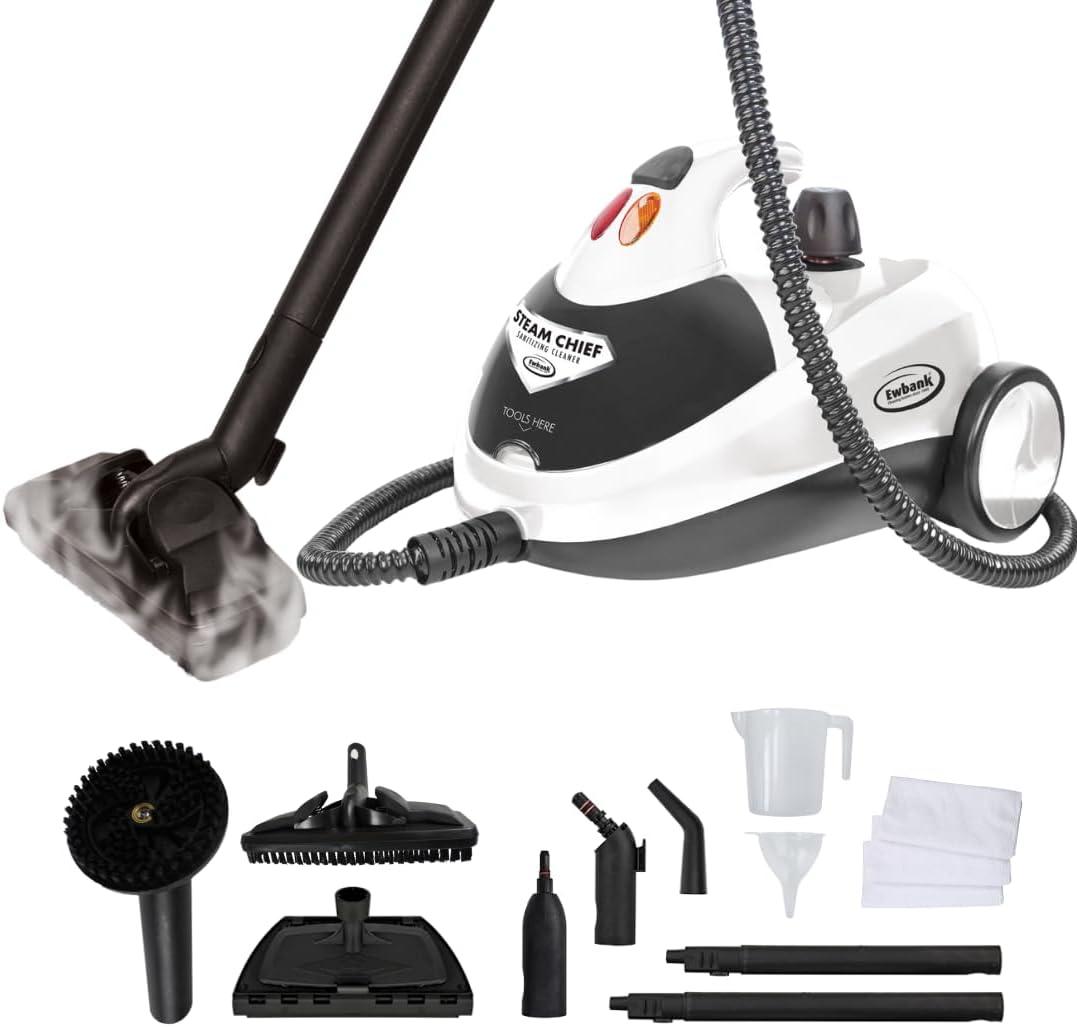 1800 W Steam Cleaner and Sanitizer with Attachments