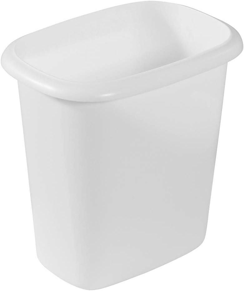 Rubbermaid Commercial Products Plastic Open Waste Basket - 1.5 Gallons (Set of 3)