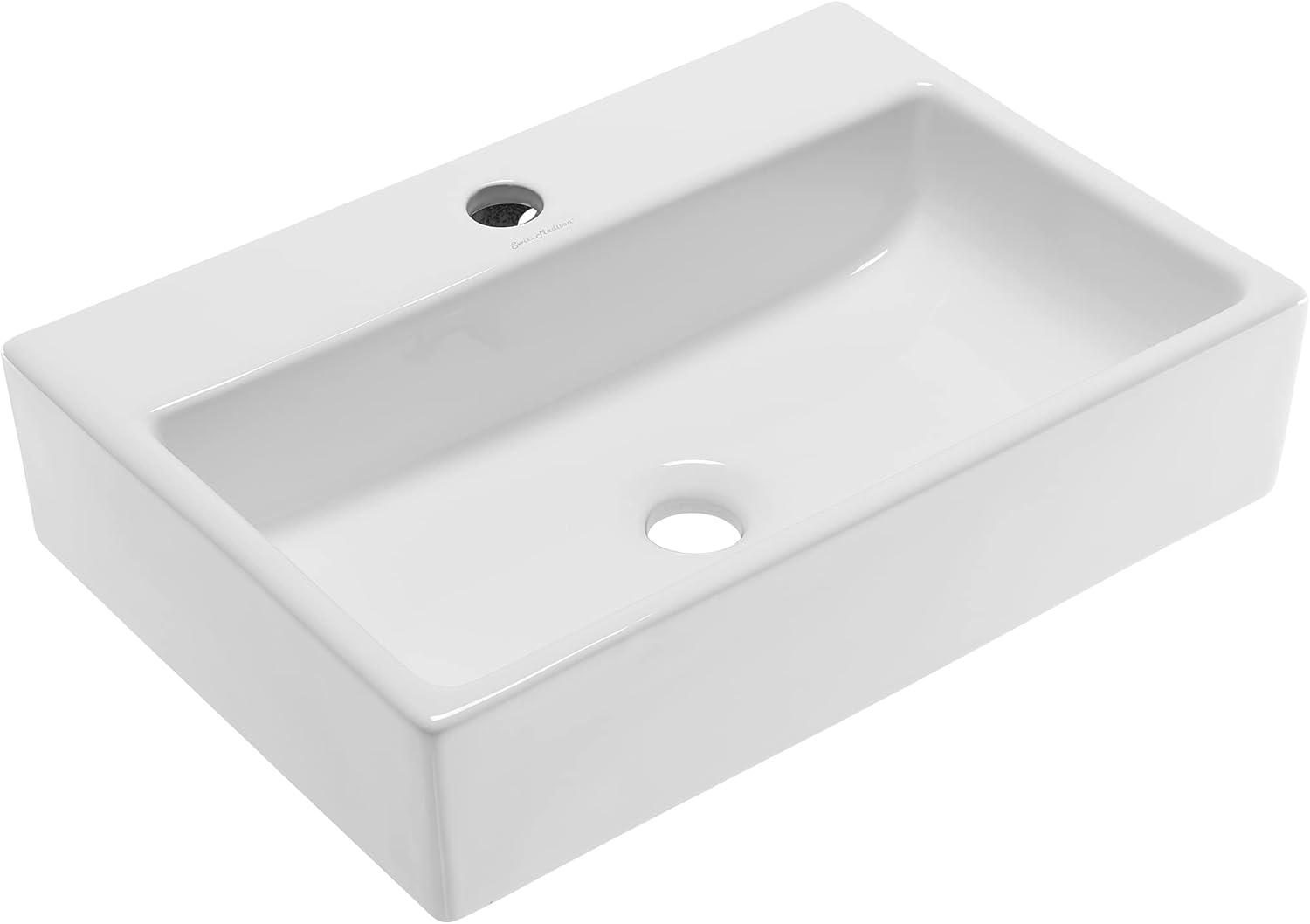 Claire 20 Rectangle Ceramic Vessel Sink