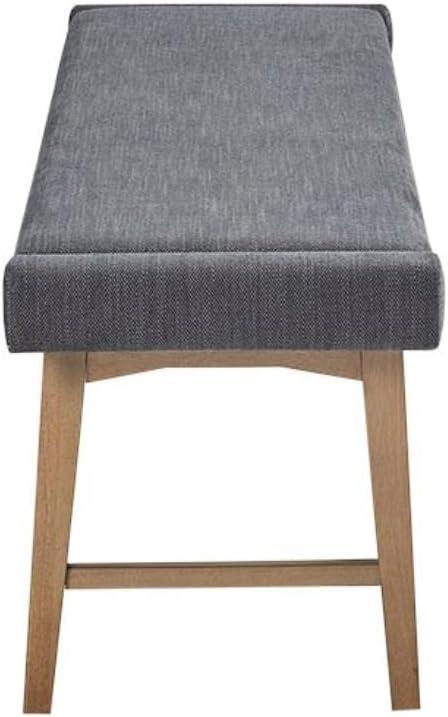 April Modern Upholstered Wood Frame Accent Bench