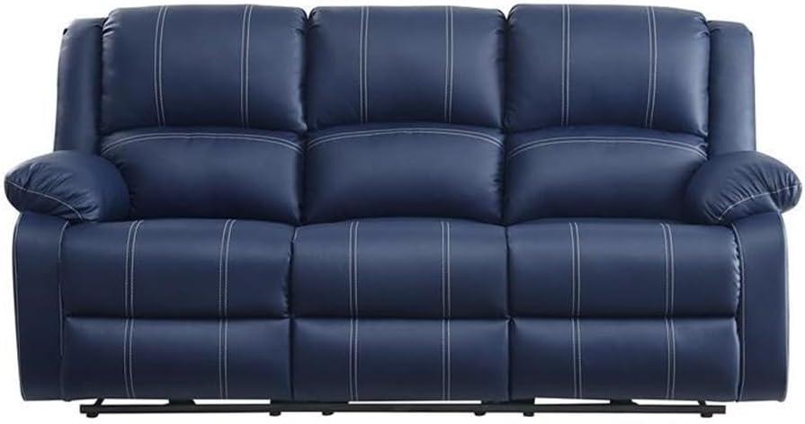 ACME Zuriel Power Motion Sofa in Blue PU