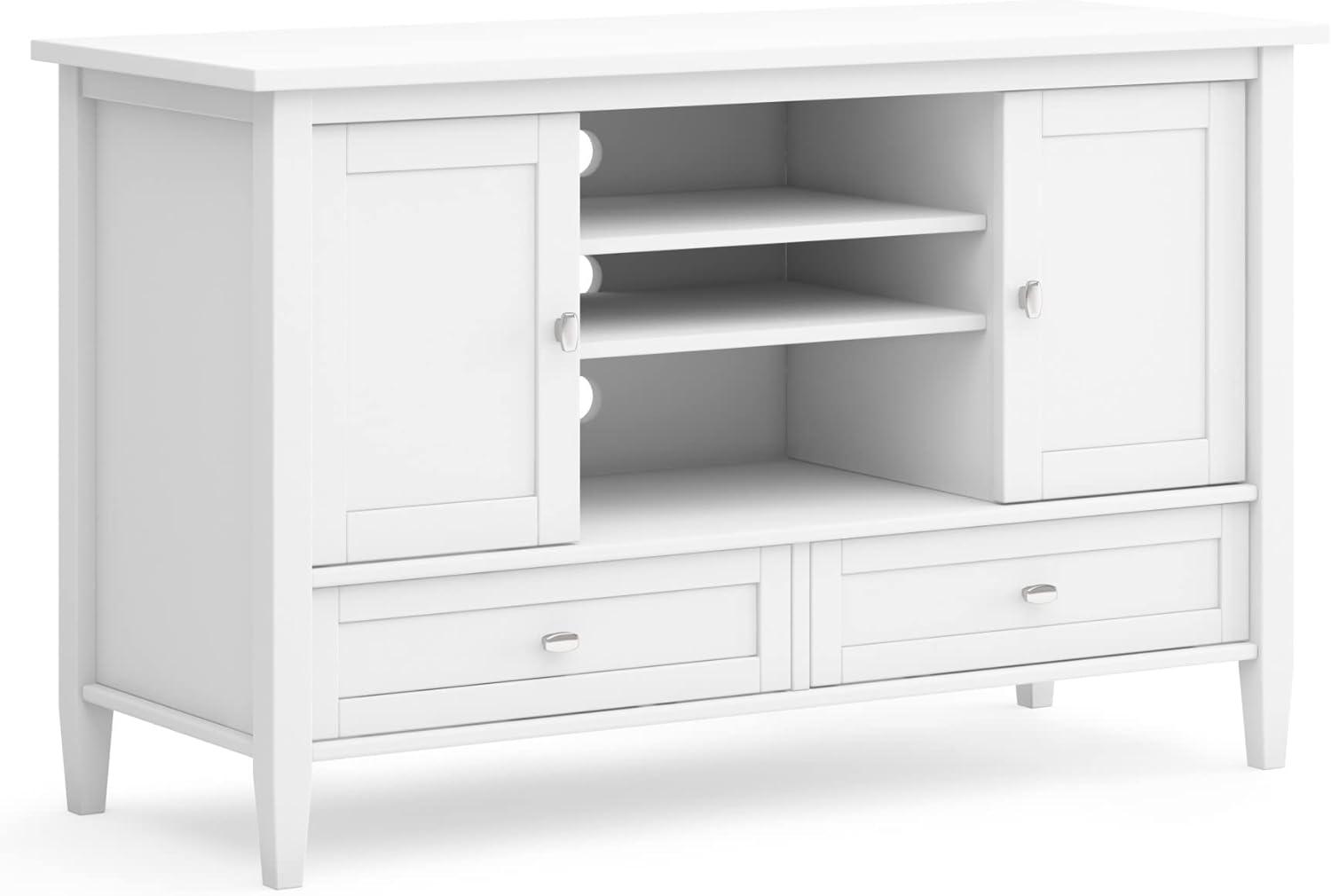 Simpli Home Warm Shaker SOLID WOOD TV Media Stand iFor TVs up to 50 inches