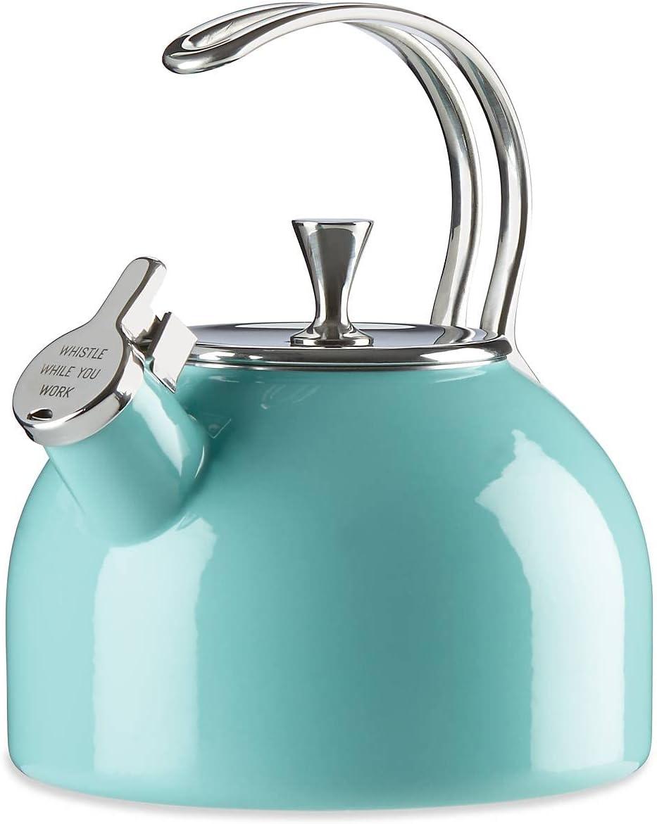 KSNY All in Good Taste 857005 Metal Kettle Turquoise, Turq/Aqua