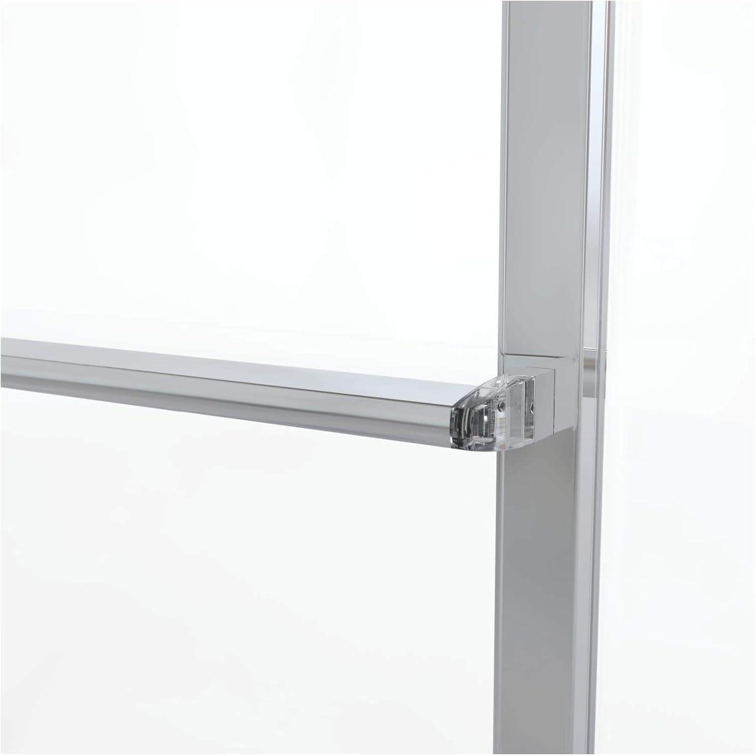 Basco Deluxe 71.5" High x 59" Wide Bypass Framed Shower Door with Clear Glass