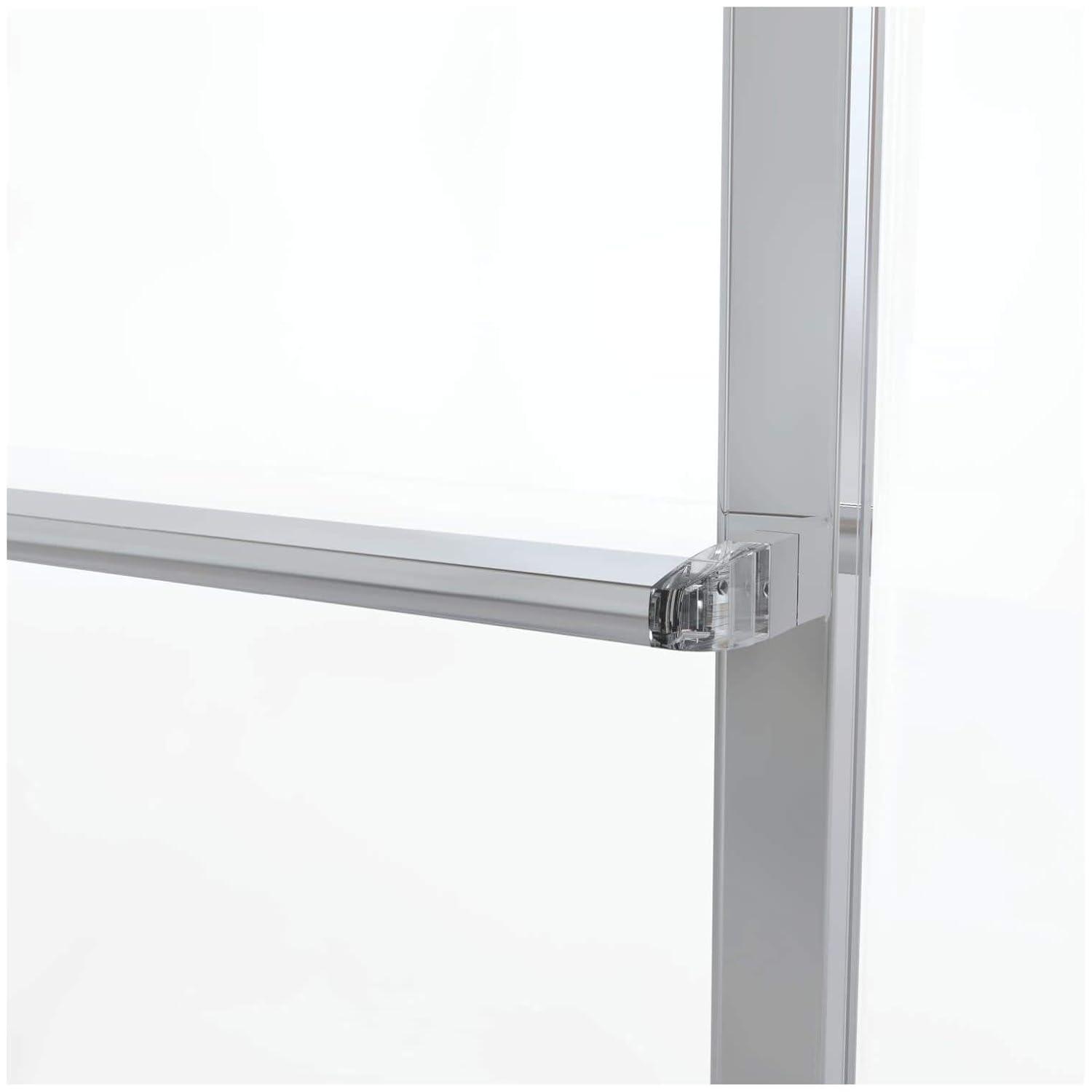 Basco Deluxe 71.5" High x 59" Wide Bypass Framed Shower Door with Clear Glass