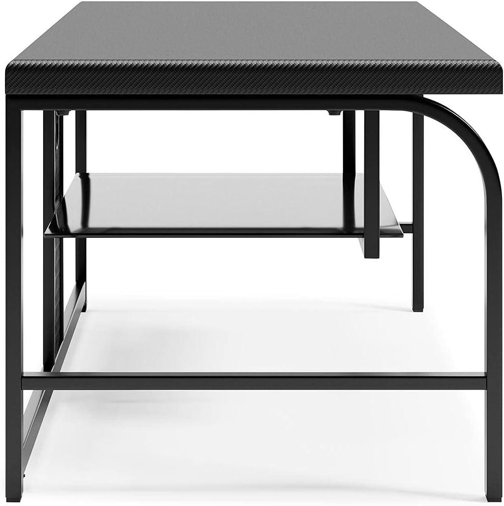 Lynxtyn Black Metal and Glass 48" TV Stand