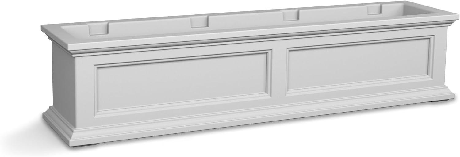 Fairfield White Polyethylene Self-Watering Window Box Planter