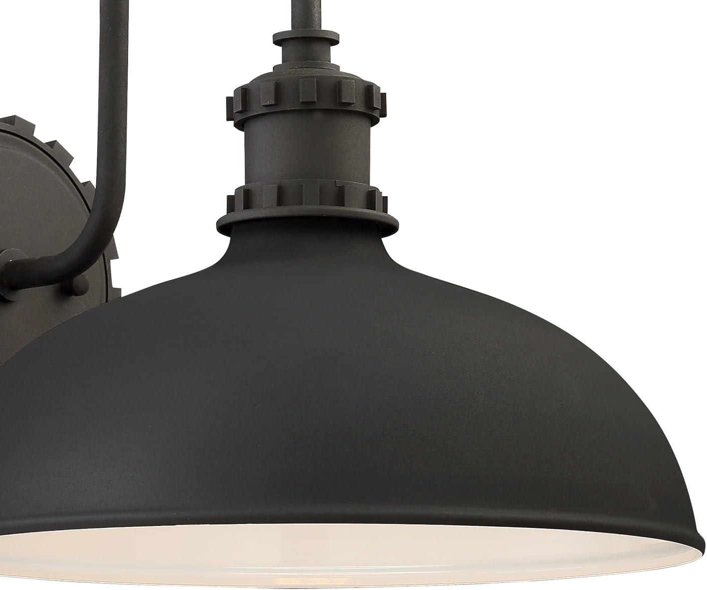 Minka Lavery Industrial Outdoor Barn Light Fixture Black Gooseneck Arm 11 3/4" for Post Exterior Deck House Porch Yard Patio