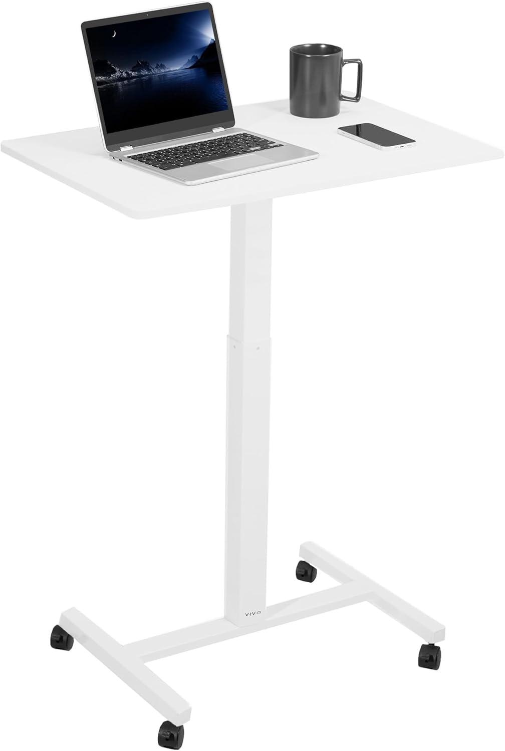 White 28" Pneumatic Mobile Workstation