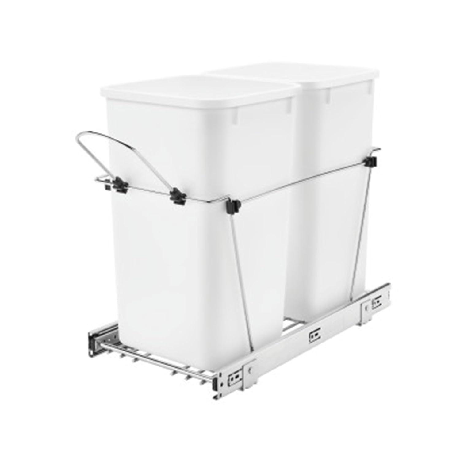 Rev-A-Shelf Rev-A-Shelf Double Pull Out Trash Can 27 Qt for Kitchen