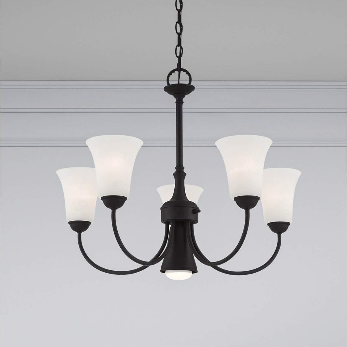 Livex Lighting Ridgedale 5 - Light Chandelier in  Black