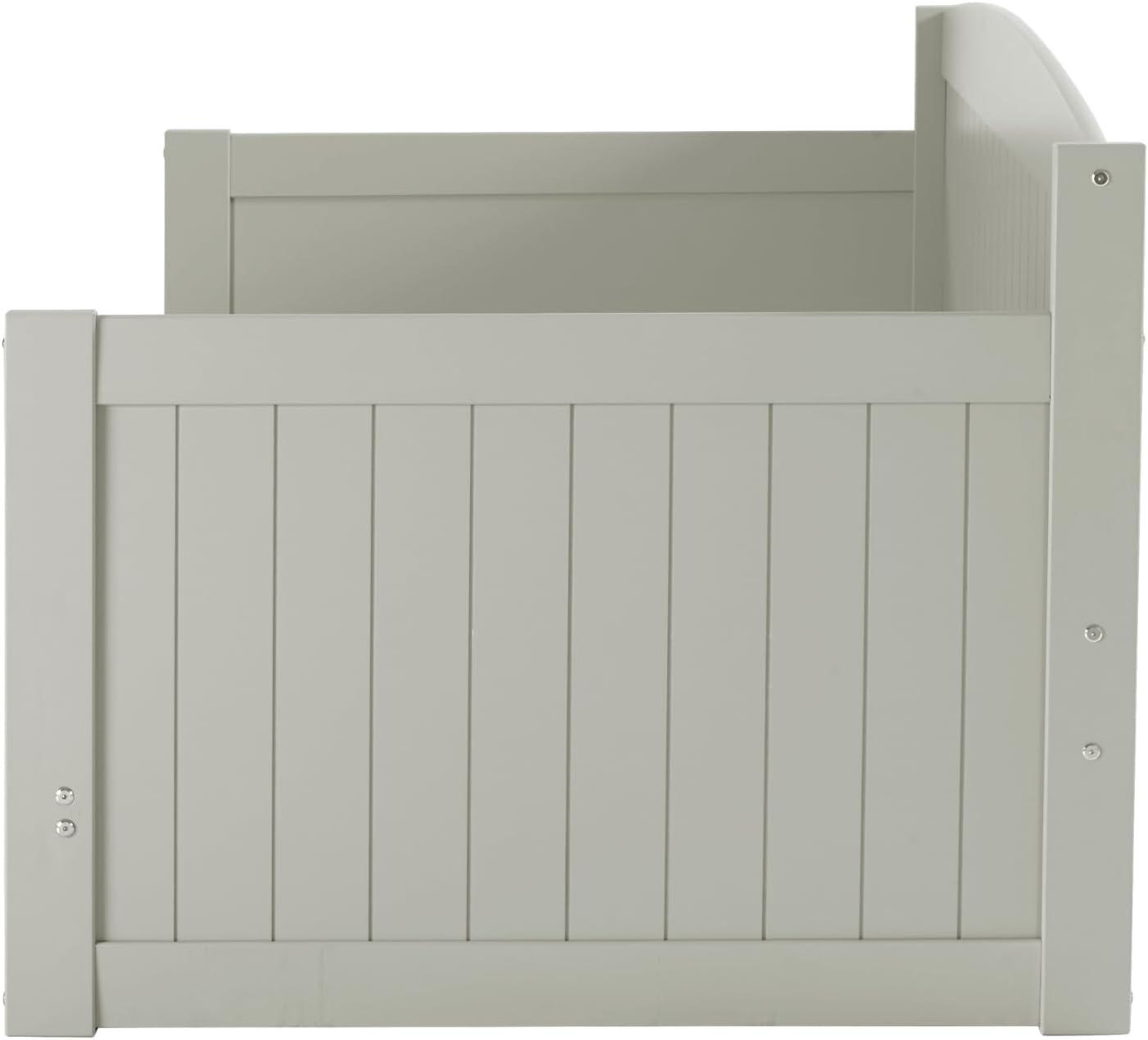 Alaterre Furniture King Harmony Kids' Daybed with Conversion Dove Gray