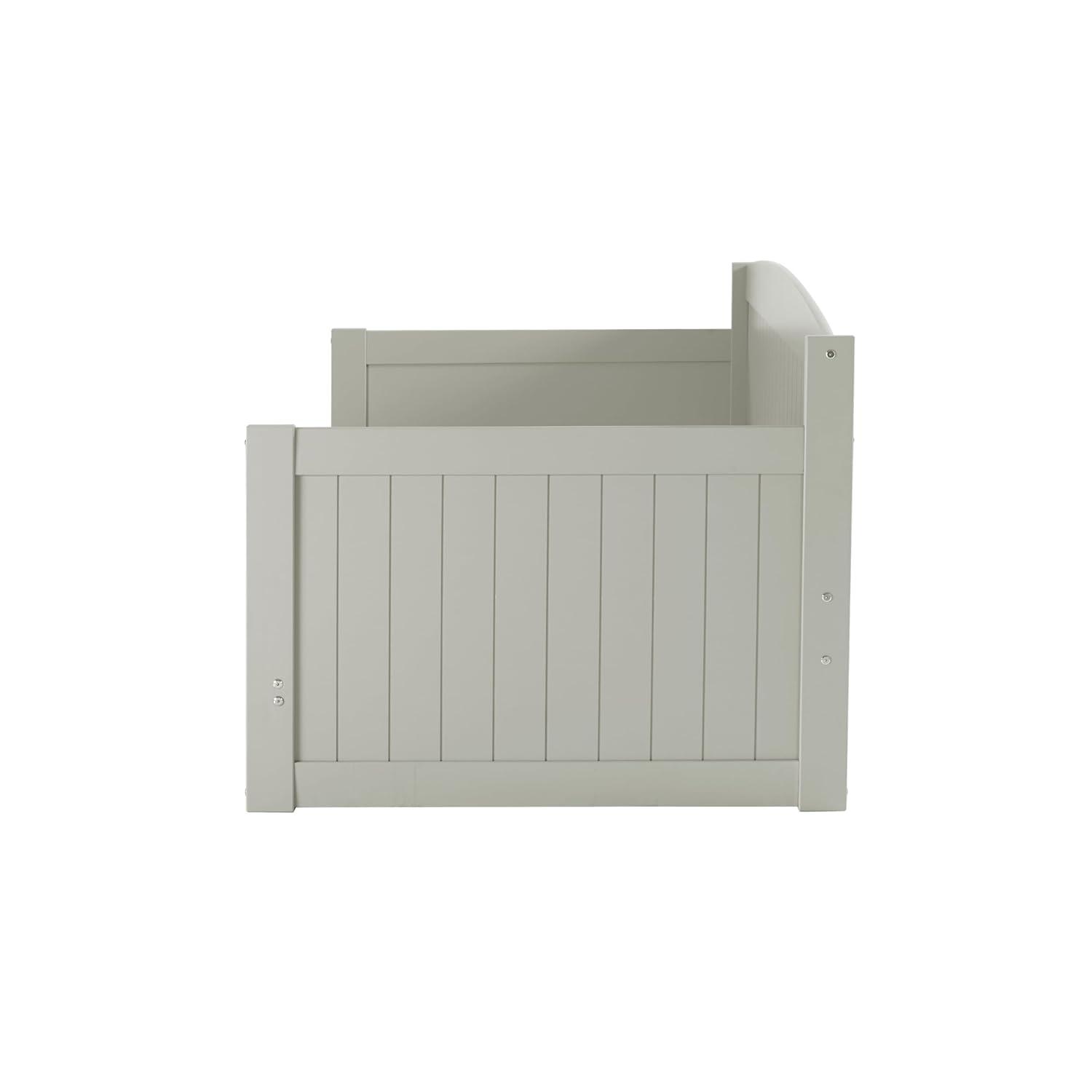 Alaterre Furniture King Harmony Kids' Daybed with Conversion Dove Gray