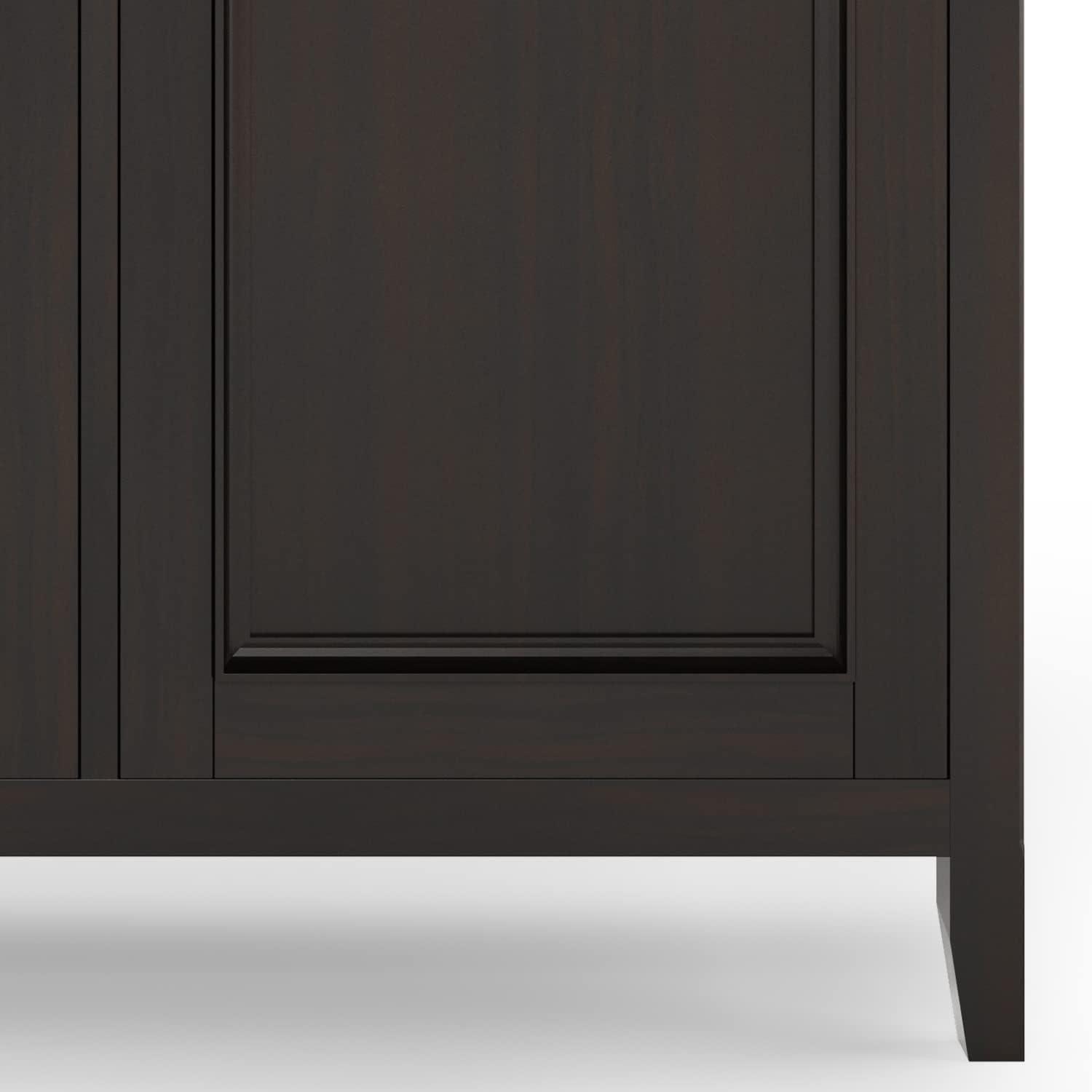 Amherst Traditional Hickory Brown Solid Wood 3-Door Storage Cabinet