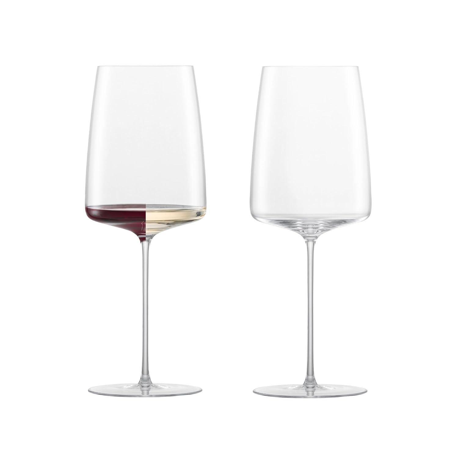 Simplify Transparent Red Wine Glass Set, 18.8oz