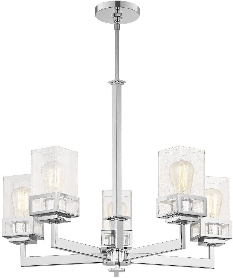 Livex Lighting Harding 5 - Light Chandelier in  Polished Chrome