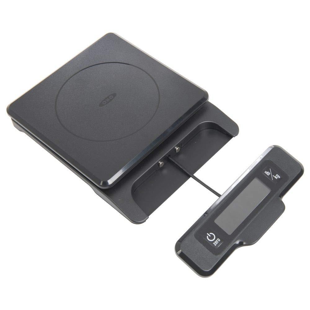 Black Digital 5-lb Food Scale with Pull-Out Display