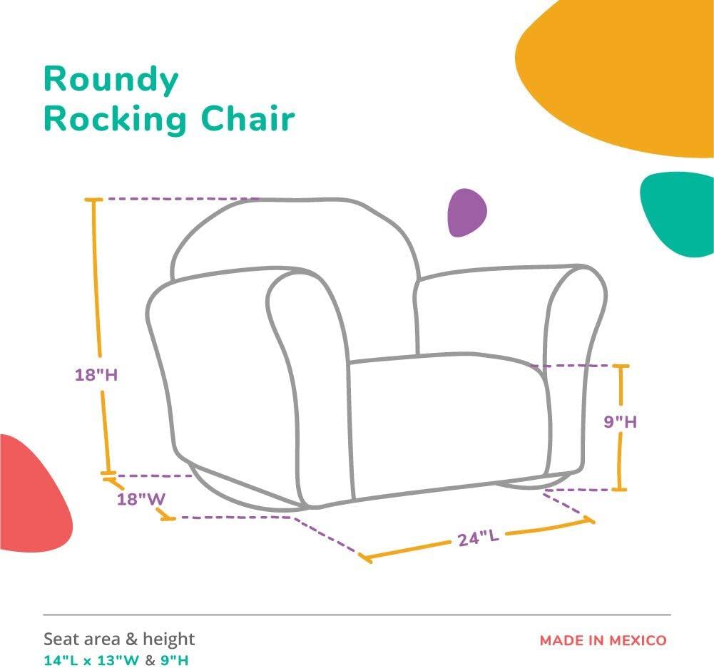 Keet Keet Roundy Kid's Chair + Cover Combo Set Brown