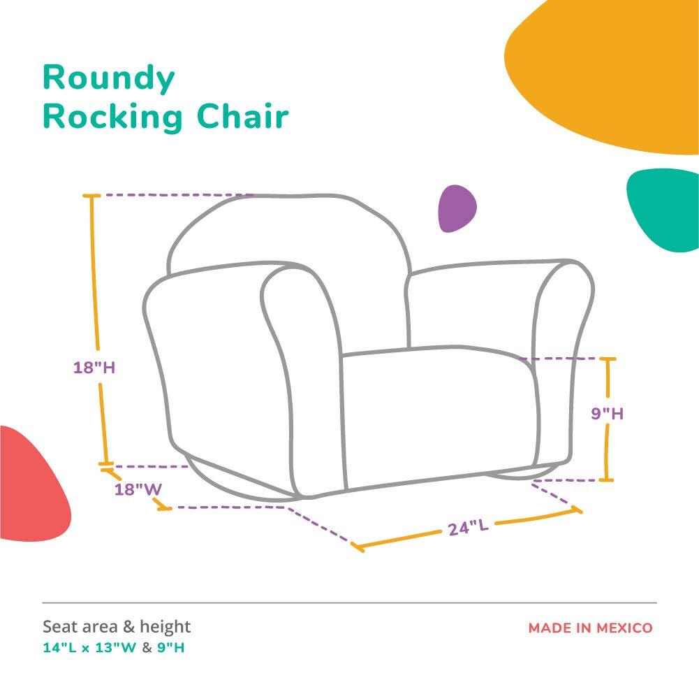 Keet Keet Roundy Kid's Chair + Cover Combo Set Brown