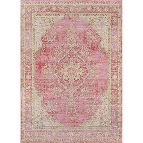 Periwinkle Serenity 4' x 6' Synthetic Stain-Resistant Rug