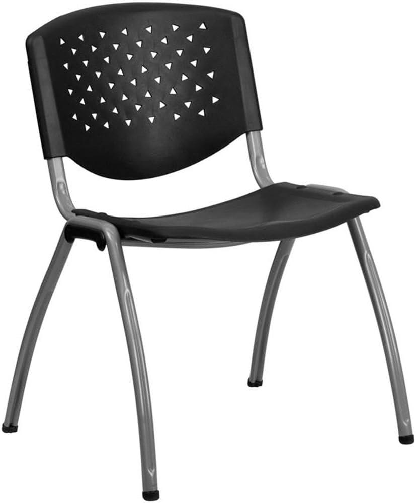 HERCULES Series 880 lb. Capacity Plastic Stack Chair with Powder Coated Frame