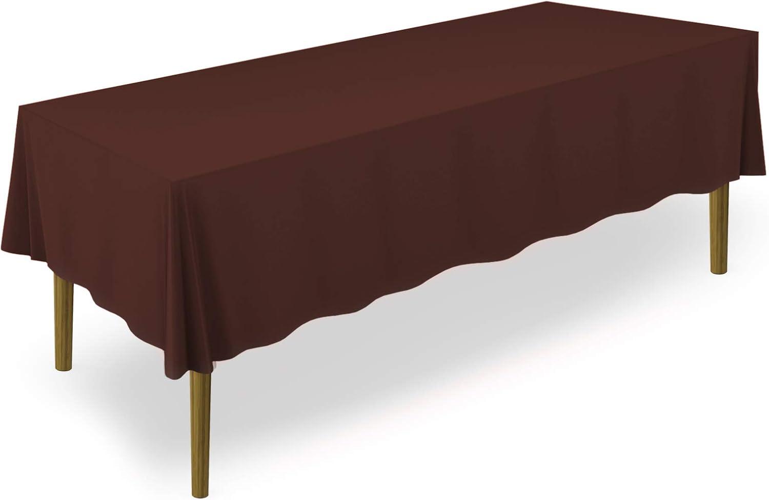 Lann's Linens Solid Color Rectangular Tablecloth