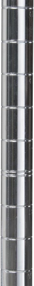 74-Inch Chrome Industrial Grade Wire Shelf Upright Poles, 4 Pack