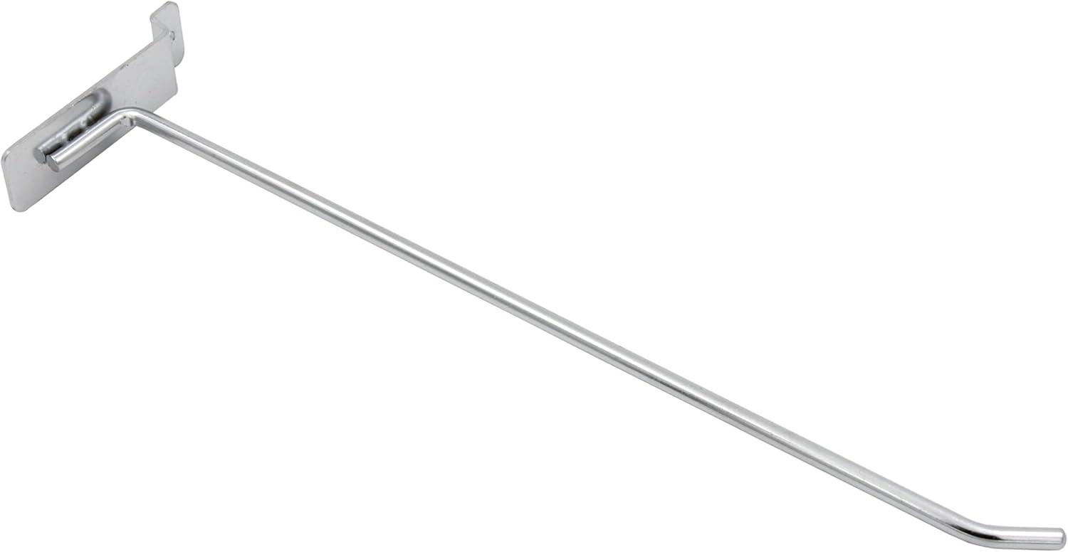 6 Inch Metal Wire Slatwall Hook, 50-Pack