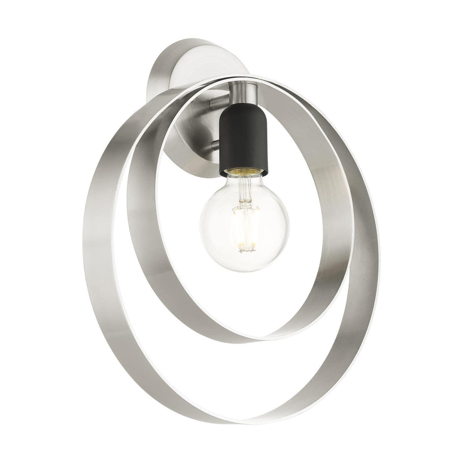 Livex Lighting Modesto 1 - Light Wall Light in  Brushed Nickel