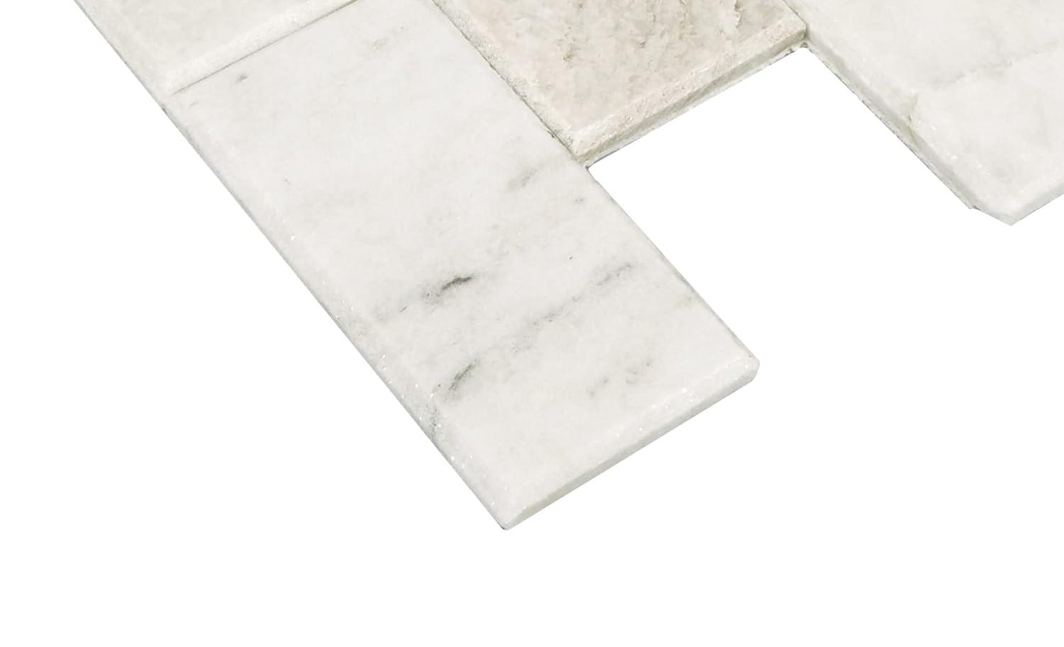 Daltile Simply Stick Mosaix 4'' W x 2'' L Natural Stone Peel and Stick Mosaic Tile