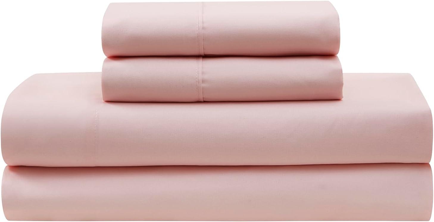 Twin Pink Microfiber Down Alternative Bed in a Bag Set