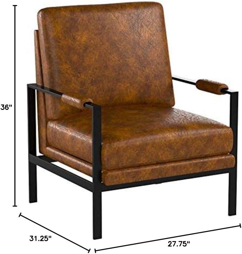 Signature Design by Ashley Contemporary Peacemaker Accent Chair  Brown