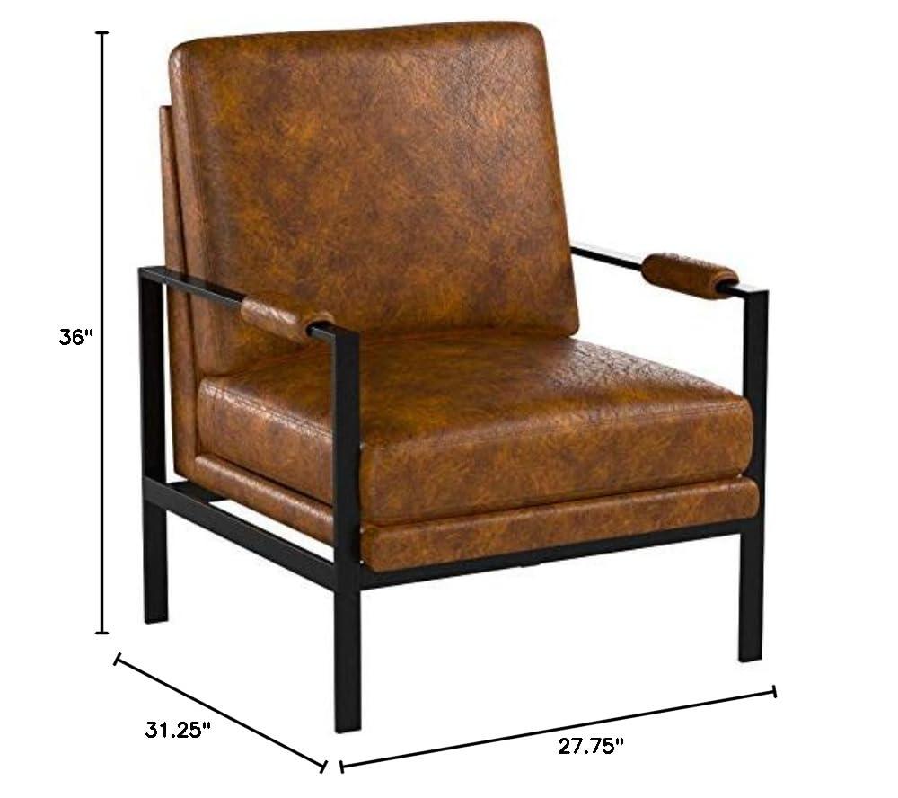 Signature Design by Ashley Contemporary Peacemaker Accent Chair  Brown