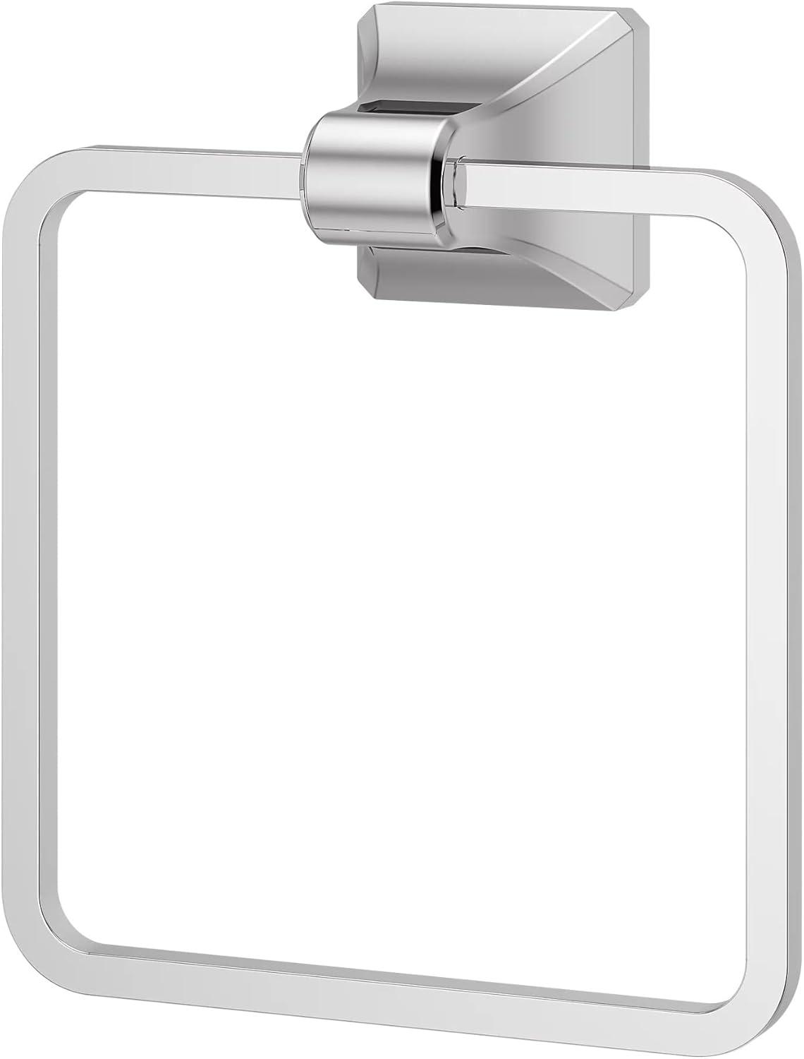 Polished Chrome Wall Mounted Towel Ring