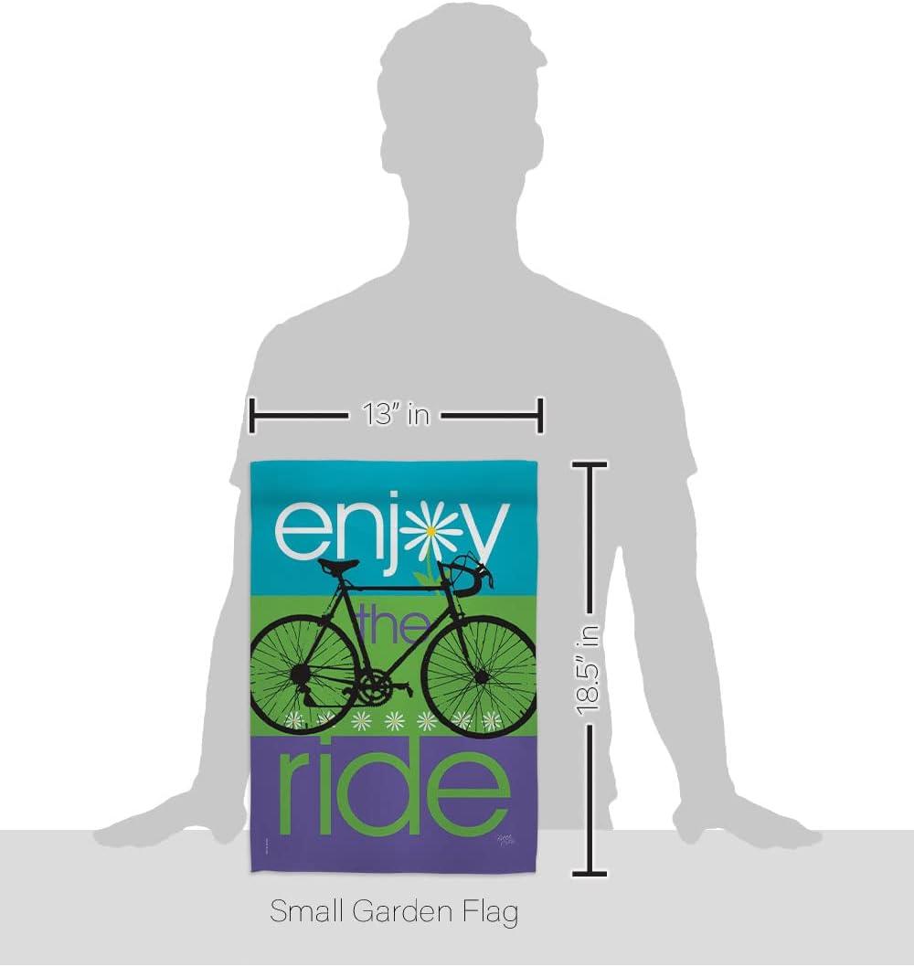 Breeze Decor 59040 Sports Bike Ride 2-Sided Impression Garden Flag - 13 x 18.5 in.