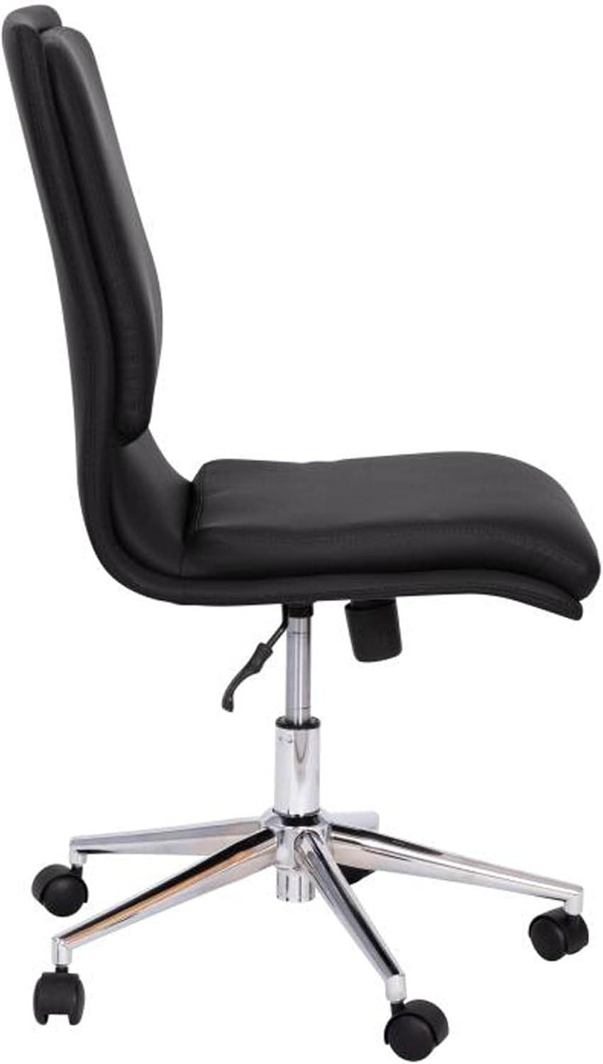 Flash Furniture Mid-Back Armless Office Task Chair with Metal 5-Star Base