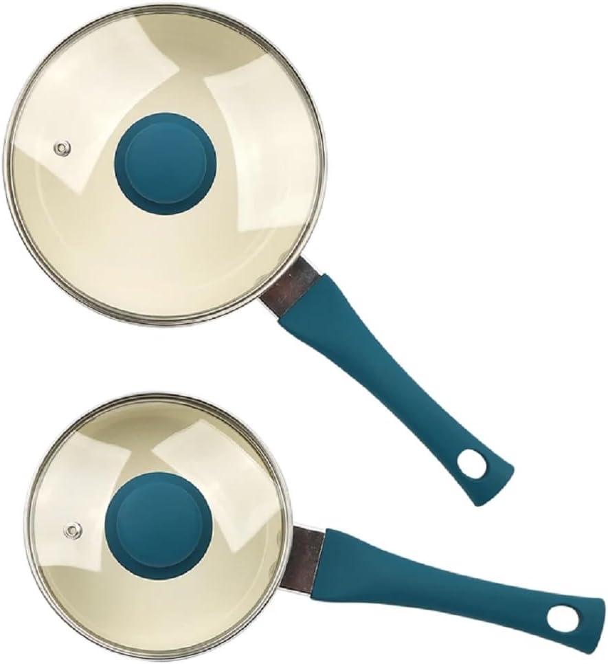 Mainstays 12 Piece Ceramic Nonstick Aluminum Pots and Pans Cookware Set, Blue