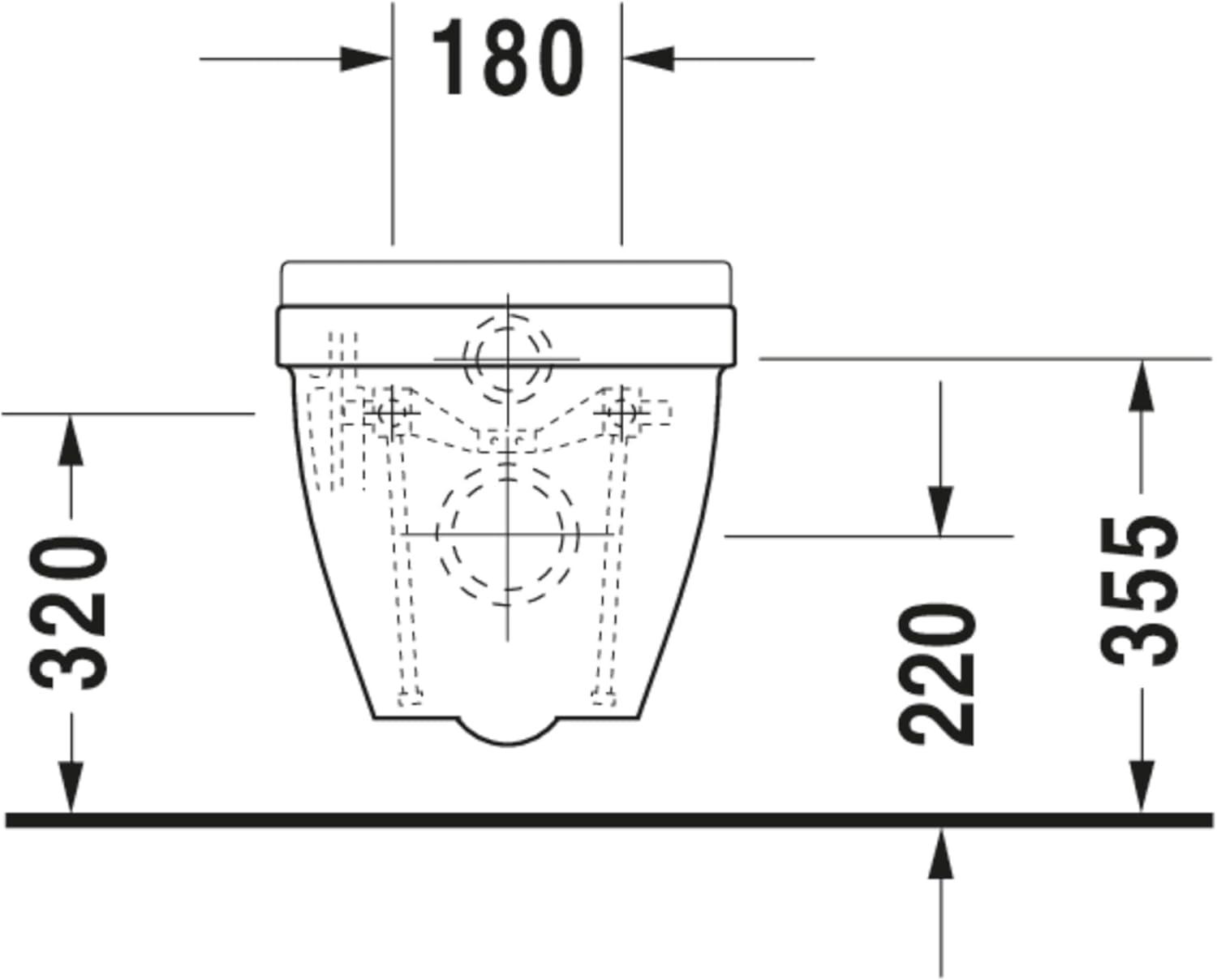 DuraStyle Dual Flush Elongated One-Piece Toilet (Seat Not Included)